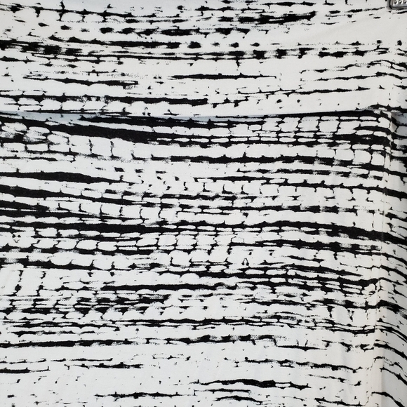 *3/$30 ❤️ 𝅺cynthia Rowley Black & White Midi A Line Skirt Size XL - Picture 3 of 9